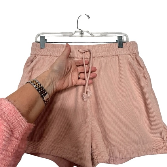 Faherty Pale Pink Corduroy Pull-On Elastic Tie Waist w/Pockets Sz M - Picture 3 of 10